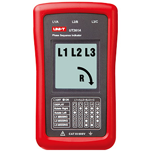 UT261 Series Phase Sequence And Motor Rotation Indicators